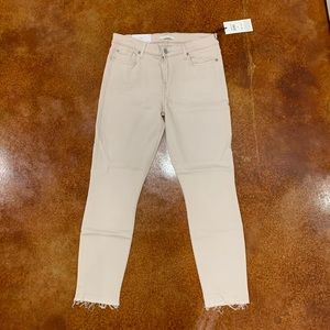 NWT 7 For All Mankind the ankle skinny super skinny short inseam size 30